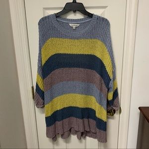 Davi & Dani Bright Striped Sweater